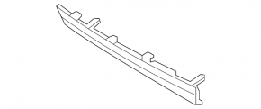 Left trunk spoiler trim for Toyota Prius 50 Prime 17-22, broken mount