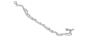 High voltage cable through the entire body of Toyota Camry v70 18- hybrid wire cut