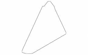 Kia Sportage 23-26 interior rear left triangle door trim
