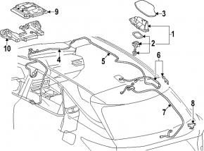 Amplifier Antenna Assembly Toyota Sienna 21-25