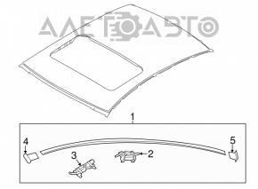 Roof lining right Hyundai Elantra AD 17-20