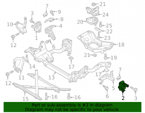 Engine mount left Audi A4 B8 13-16 rest 2.0T without sensor