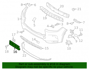 Front license plate area for Infiniti QX50 19-25
