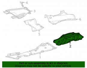 Underbody protection rear left Mercedes W167 GLE 350 450 20-23