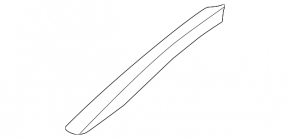 Front left longitudinal rail trim Ford Escape MK3 13-19 grey