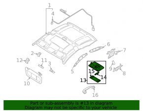 Mazda3 03-09 central light