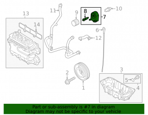 Oil cooler for Ford Escape MK4 20-24 1.5T