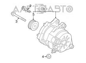 Generator Mazda CX-5 13-16 2.0, 2.5