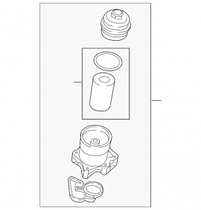 Oil filter housing for Audi A6 19-25 2.9, 3.0, 4.0