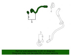 Alternator Cooling Hose for Audi A6 C8 19-24 3.0T (2 parts)
