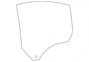 Rear right door glass for Mercedes CLA 14-19