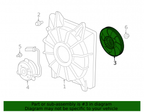 Cooling Fan Impeller Left Honda CRV 17-19 2.4