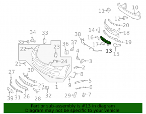Mercedes W221 06-09 Front Bumper Absorber