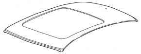 Metal roof Cadillac CTS 14 - for panorama, sawed off