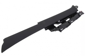 Cadillac CTS 14 right rear side center console trim - leather, gray, with gray cloth