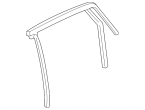 Rear left window seal for Volvo V90 17-23 USA