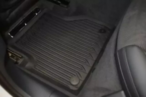 Front left interior mat Audi A6 C8 19- black rubber