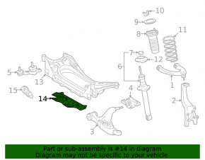 Front Subframe Guard for Lexus IS250 IS300 IS350 06-14