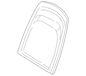 Driver's seat backrest trim, rear, BMW X3 F25 11-17, black, scratches
