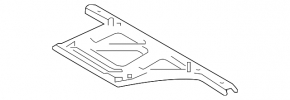 Rear subframe reinforcement central Lexus IS250 14-20 dented