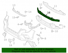 Subaru Ascent 23-26 front bumper lower absorber