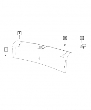 Jeep Compass 17-24 Trunk Door Trim