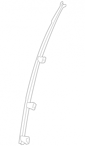 Front left door glass guide Subaru Forester 14-18 SJ front