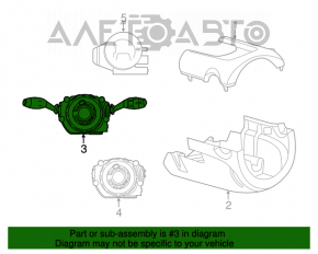 Steering column switches assembly Mini Cooper F56 3d 14-21