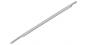 Molding door-glass central front right Hyundai Sonata 15-19