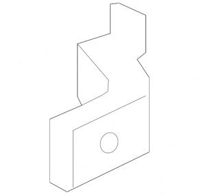 Lower rear left door hinge for Infiniti G25 G35 G37 4d 06-14