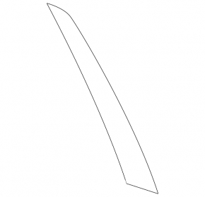 Door trim side rear right front Nissan Murano 15-24 black