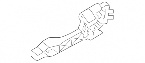 Rear left door handle mechanism Hyundai Elantra UD 11-16