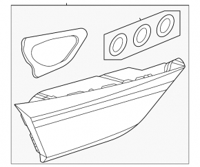 Audi Q3 F3 19-25 LED interior tailgate light, left