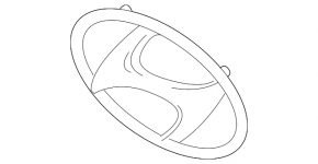 Hyundai Palisade 20-22 radiator grille emblem