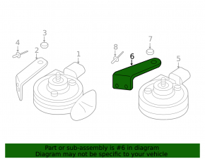 High signal bracket Audi Q5 8R 09-17
