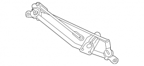 Windscreen wiper trapezoid with motor Hyundai Elantra 21-23