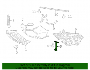 Front bumper protection bracket left Mercedes CLS-class C218 12-18