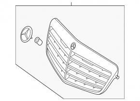 Radiator grille grill Mercedes E-class W212 10-13 avantgarde pkg