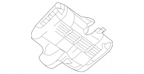 Mercedes GLC 20-22 interior mirror cover for camera, black, type 2, 2 pieces, broken mount