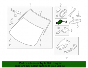 Pre-Crash System Laser sensor Mazda 6 13-16