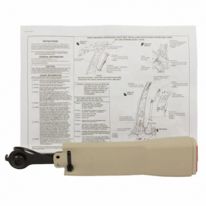 Lincoln MKZ 17-20 Beige Driver's Seat Belt Latch with Sensor