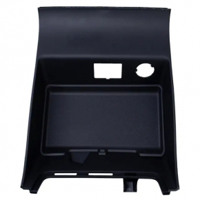 Front center console trim for Ford Fusion mk5 17-20, black, for cigarette lighter