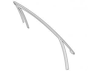 Upper door molding front left Ford Escape MK4 20-24 chrome, with glass seal
