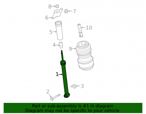 Rear left shock absorber for Land Rover Range Rover Velar 18-20 with air suspension