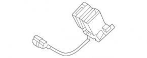 Ford Bronco Sport 21-25 Black Rear Seat Belt Latch with Sensor
