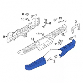 Front bumper bare Ford F-150 22-25 EV