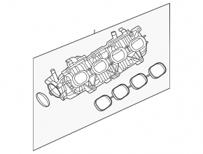 Left intake manifold for Audi SQ7 20-25 4.0