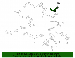 Cooling system hose BMW 5 G30 18-19 4.4T