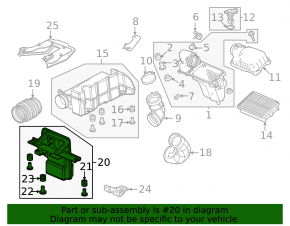 Air intake Honda CRV 23- HEV