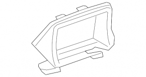 Chevrolet Volt 11-15 white instrument cluster trim